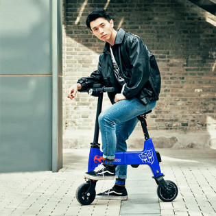 HIMO Transformers Folding Bike Blue